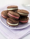 Chocolate Kiss Biscuits Royalty Free Stock Photo