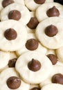 Chocolate kiss cookies Royalty Free Stock Photo