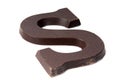 Chocolate letter S