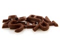 Chocolate letters Royalty Free Stock Photo