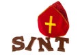 Chocolate letters for Dutch Sinterklaas