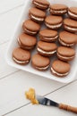 Chocolate macarons