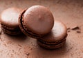 homemade chocolate macaroon