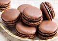 homemade chocolate macaroon