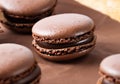 homemade chocolate macaroon