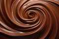 Chocolate. Melted chocolate top view. Confectionery concept