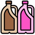 Chocolate milk gallon and Strawberry milk gallon icon