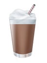 Chocolate milk shake drink Royalty Free Stock Photo