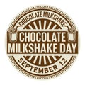 Chocolate Milkshake Day Royalty Free Stock Photo
