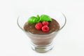 Chocolate mousse with berry