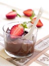 Chocolate Mousse dessert Royalty Free Stock Photo