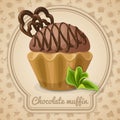 Chocolate muffin poster