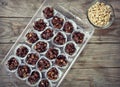 Chocolate Nut Clusters Royalty Free Stock Photo