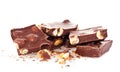 Chocolate with nuts Royalty Free Stock Photo