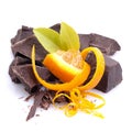 Chocolate, orange Royalty Free Stock Photo