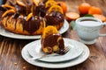 Chocolate orange cake Royalty Free Stock Photo