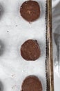 Chocolate palet breton cookies, chocolate sable cookies