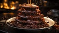 chocolate pancakes generated AI