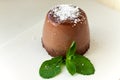 Chocolate pannacotta Royalty Free Stock Photo