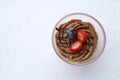 Chocolate Mousse with Berries Royalty Free Stock Photo