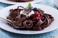 Chocolate pasta Royalty Free Stock Photo