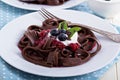 Chocolate pasta Royalty Free Stock Photo