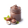 Chocolate paste with hazelnuts Royalty Free Stock Photo