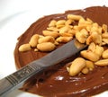 Chocolate and peanuts Royalty Free Stock Photo