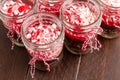 Chocolate Peppermint Cupcakes in a Jar