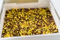 Chocolate pistachio fudge