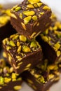 Chocolate pistachio fudge