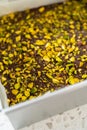 Chocolate pistachio fudge