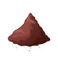 chocolate powder cartoon vector Royalty Free Stock Photo