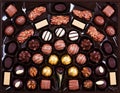Chocolate pralines Royalty Free Stock Photo