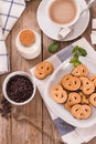 Chocolate pretzel cookies.