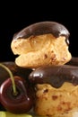 Chocolate Profiteroles 3 Royalty Free Stock Photo