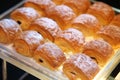 Chocolate puff pastry buns
