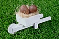 Chocolate and pushcart Royalty Free Stock Photo