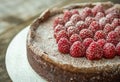 Chocolate Raspberry Torte Royalty Free Stock Photo