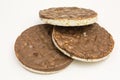 Chocolate rice cakes Royalty Free Stock Photo