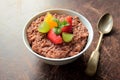 Chocolate rice pudding