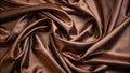 Chocolate Satin Drape Abstract Texture Study Royalty Free Stock Photo