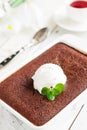 Chocolate Self Saucing Pudding Royalty Free Stock Photo