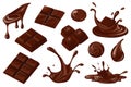 Chocolate Set Elements Royalty Free Stock Photo