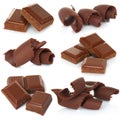 Chocolate shavings with blocks set