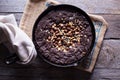 Chocolate skillet cookie Royalty Free Stock Photo