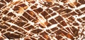 Chocolate Smear Isolated, Melted Chocolate Texture on White Background, Chocolate Sauce Pattern Royalty Free Stock Photo