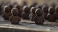 The Chocolate Smiley Figures.AI generated image Royalty Free Stock Photo