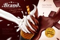 Chocolate soft serve ice cream ads