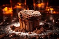 Chocolate Souffle tasty dessert background